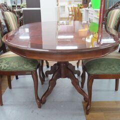 R677 イタリア製 Mobile Classico アンティーク ダイニング5点セット、幅150cm Used・キレイ