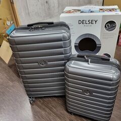 【店頭引き取り限定】DELSEY PARIS スーツケース 2個...