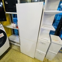 【池上店】冷蔵庫　アクア　AQUA ノンフロン　冷凍冷蔵庫　冷凍庫　270L  2ドア　検　3ドア　大きめ　