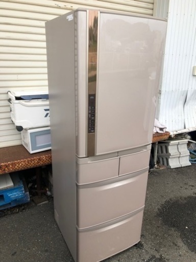 福岡市内配送無料　日立 HITACHI R-S420CM-T [真空チルドSL冷蔵庫 (415L・右開） 5ドア ソフトブラウン]
