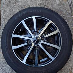 7〜8分山サマータイヤホイール4本セット　155/65R13