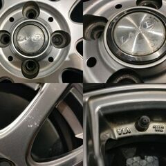 【DUNLOP LE MANS V 165/60R15】夏タイヤ【LAYCEA 15インチ 4.5J4HPCD100+45】19～20年製 バリ溝 ハスラー フレアクロスオーバー等(VTH915)