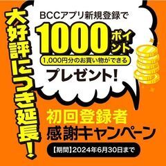 大好評につき延長！【BCC(ヘアスペースクーアプリ）】新規登録1...