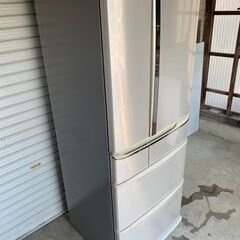 【糸島市内 送料無料】 Panasonic 470L冷蔵庫 2010年製 NR-F474TM-N エコナビ 0224-0-4