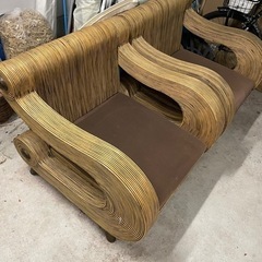 最終値下げ‼︎大型木製チェア2脚セット