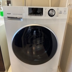 アクア　ドラム式洗濯機AQW-FV800E-W　