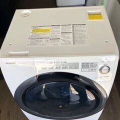 福岡市内配送設置無料 シャープ SHARP ES-S7C-WL [ドラム式洗濯乾燥機