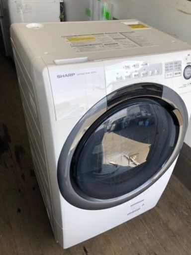 福岡市内配送設置無料　シャープ SHARP ES-S7C-WL [ドラム式洗濯乾燥機 左開き 57L（洗濯7kg/乾燥3.5kg） ホワイト系]