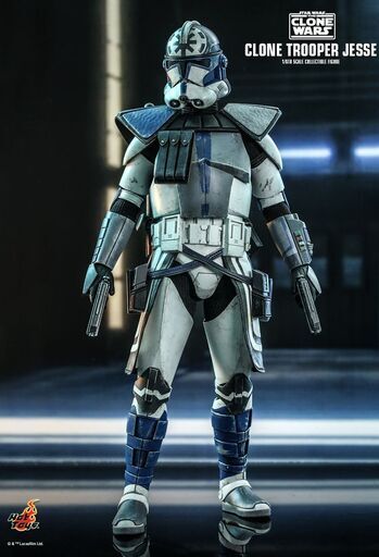 新品未開封Hottoys ホットトイズ TMS064 1/6スター・ウォーズ：クローン・ウォーズ-クローン・トルーパー／ジェシー第501大隊 Star Wars: The Clone Wars- Clone Trooper Jesse  501st Legion