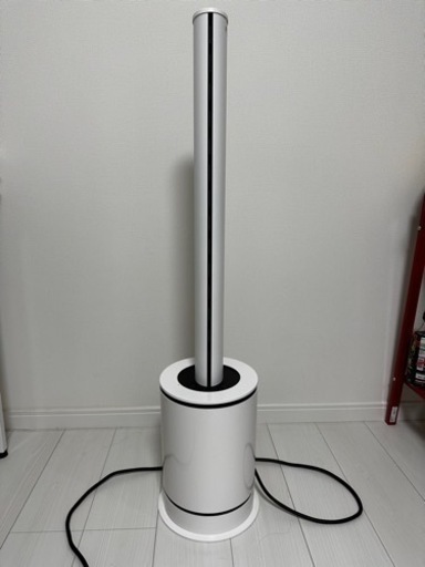【美品】ファンヒーター ヒーター 即暖 速暖 ホット\u0026クール hot\u0026cool 冷暖タイプ 空気清浄 扇風機 送風 温風 スリム おしゃれ DCモーター 縦型 リビング 羽なし 静音 首振り リモコン付き 省スペース 切タイマー 省エネ 節電 ホワイト MA-849-WH | B08LKBLX27