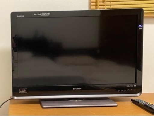 SHARP 液晶テレビ32型　ブルーレイ再生 録画機能付き