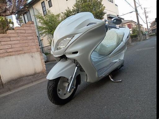 (売約済)ヤマハ　マジェスティ250C　白　ローダウンカスタム　19500キロ