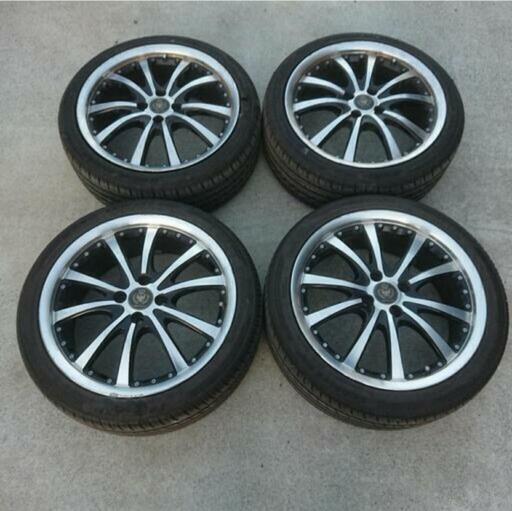 17インチアルミホイールセット PCD100 4H 7J オフセット50 TOYOTA 