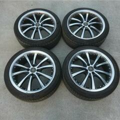 17インチアルミホイールセット PCD100 4H 7J オフセット50