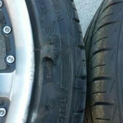 17インチアルミホイールセット PCD100 4H 7J オフセット50