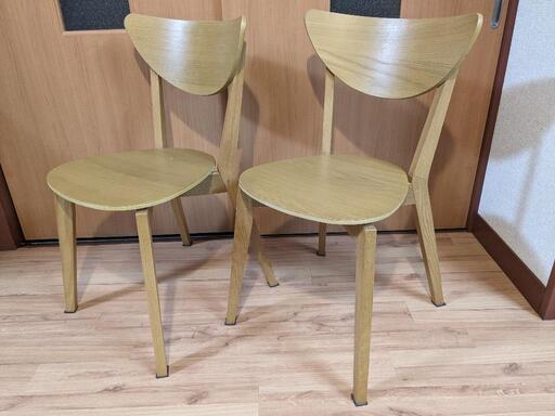 ■　ダイニングチェアー×2脚セット、12000円、IKEA、イス、椅子、ノールドミーラ、山梨県甲斐市
