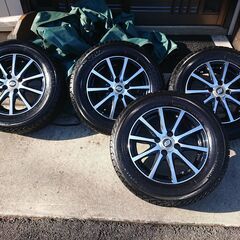 アルミホイール ４穴 PCD100　＋ スタッドレスタイヤ（YOKOHAMA iceGUARD iG30）185/65R14　ホンダ　フリードスパイク、モビリオスパイクで使用してました