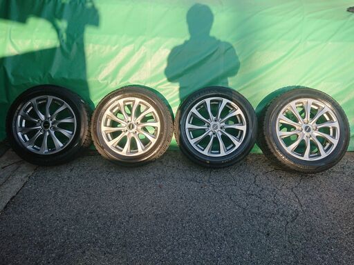 BRIDGESTONE BALMINUM TR10　ブリジストン バルミナ tr10 １６インチアルミホイール ＋ スタッドレスタイヤ（DUNLOP WINTERMAX WM02）185/60R16　ホンダ　フリードスパイクで使用してました BRIDGESTONE BALMINUM TR10 ブリジストン バルミナ tr10 16インチ