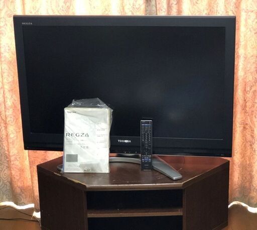 ◆最終値下げ◆　東芝42V型液晶テレビ　【REGZA  レグザ】　コーナー用テレビ台付き