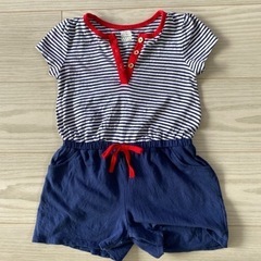 〈OLD NAVY〉ボーダーロンパース3T