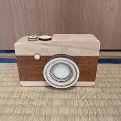木製カメラ型オルゴール