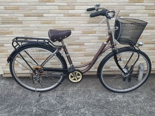 中古自転車 6段変速 26インチ LEDオートライト 軽整備済み 防犯登録対応 町田市 相模原市 MM211