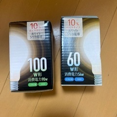 【新品】電球　100w 60w
