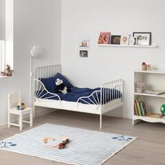 IKEA　MINNEN 子供　伸長式　ベッド　ホワイト