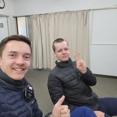 Meet with American friends in Sado! 佐渡に住んでいるアメリカ人の友達と会う！