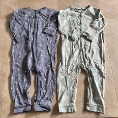 服/ファッション シャツ ロンパース　ベビー　パジャマ　90