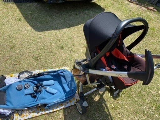 クイニーザップエクストラ2 ベビーカー マキシコシ セットチャイルドシート付□ クイニーザップ マキシコシ ベビーカー、バギー クイニーザップ