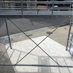 【訳あり💦お買得‼️】鉄製ロフトベッド 階段付き🟡 