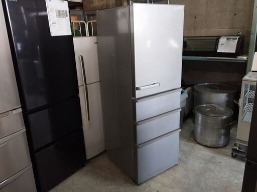 アクア　AQR-36G-S　4ドア冷蔵庫　シルバー色 355L『中古良品』2018年