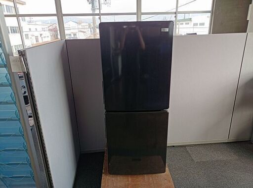 ハイアール JR-NF148B 2ドア冷蔵庫 黒色 148L『中古良品』2019年 - 冷蔵庫 