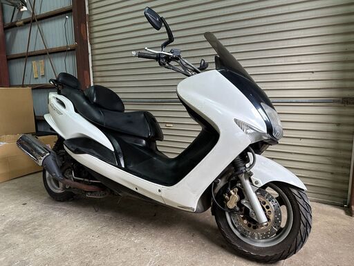 値下げ！マジェスティ125 キャブ車 バーハンカスタム/人気の白/柏市