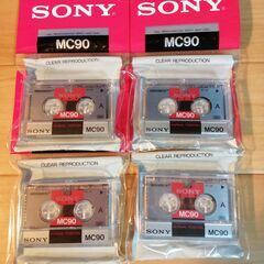 SONY マイクロカセットテープ 未使用 90分 4本セット ①