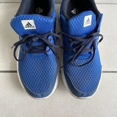 adidas 青　スニーカー　【中古品】靴 