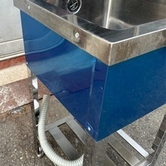 業務用 美品 1槽シンク 幅400×奥450×高さ800+90(mm)栓 流し台 一層シンク 一層 1層 店舗用品 厨房機器一槽シンク 大阪発