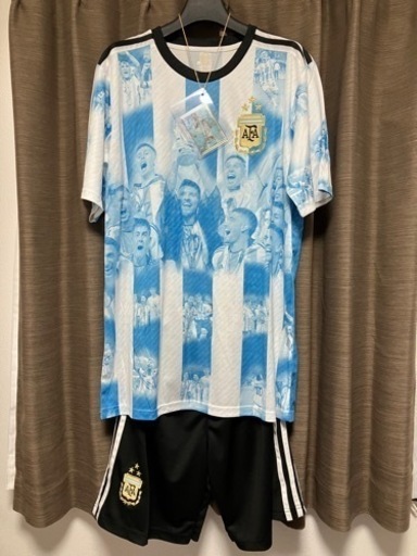アルゼンチンW杯優勝記念　ユニフォーム　メッシオリジナルアクセサリー