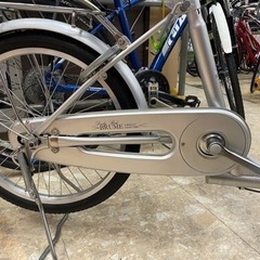 自転車 20インチ シルバー BRUME