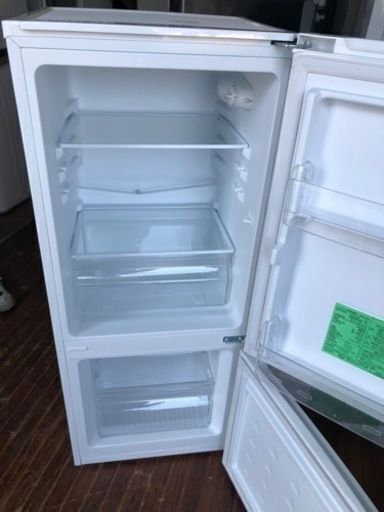 福岡市内配送設置無料 2022年式 YRZ-C12H1(ホワイト) 2ドア冷蔵庫 右