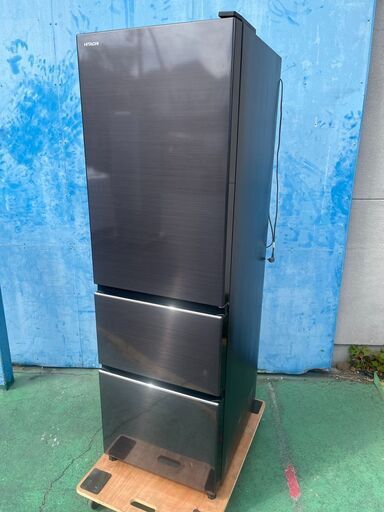 FZZA09091　日立 冷蔵庫 315L 3ドア 右開き 幅54cm R-V32KV K