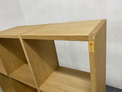 MUJI/無印良品 スタッキングシェルフセット 3段×2列+2段 オーク材
