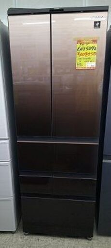 ID:G60406032　冷蔵庫　６ドア　504L　シャープ　22年式　※製氷機保証なし
