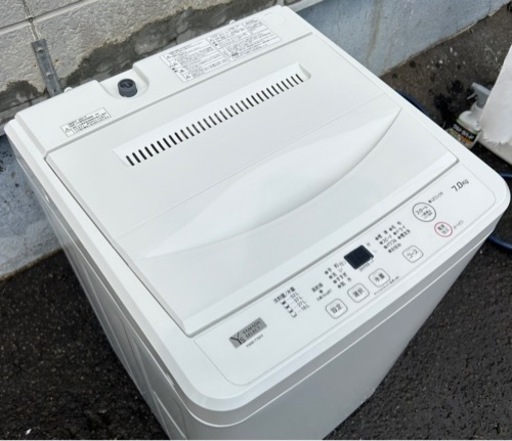 札幌市内配送可 21年製 YAMADA ヤマダ電機 7kg 全自動洗濯機 YWM-T70H1