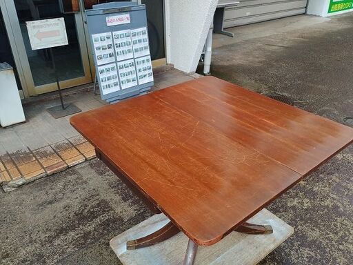 GBアトキン　アメリカ製ビンテージ家具　オケージョナルテーブル　ダイニングテーブル『中古傷あり』900ｘ600H725