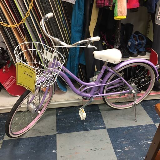 メゾピアノ　ジュニア　22インチ自転車　　ラベンダー