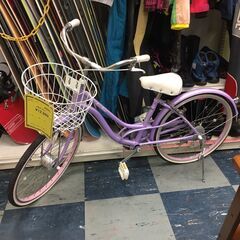 メゾピアノ ジュニア 22インチ自転車 ラベンダー