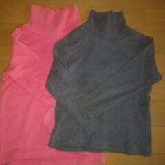 110cm UNIQLO ハイネックシャツ