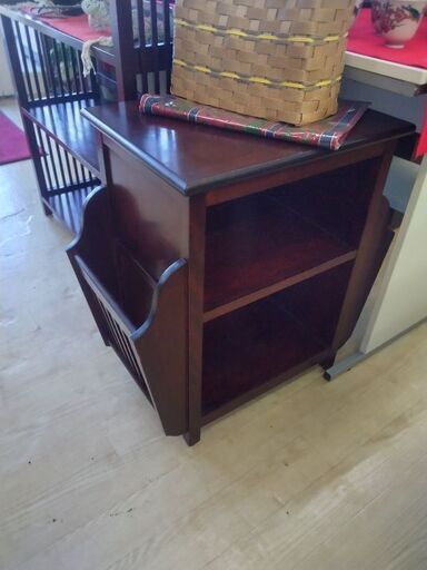 激安 松本民芸家具 アンティーク マガジンラック ブックスタンド 松本